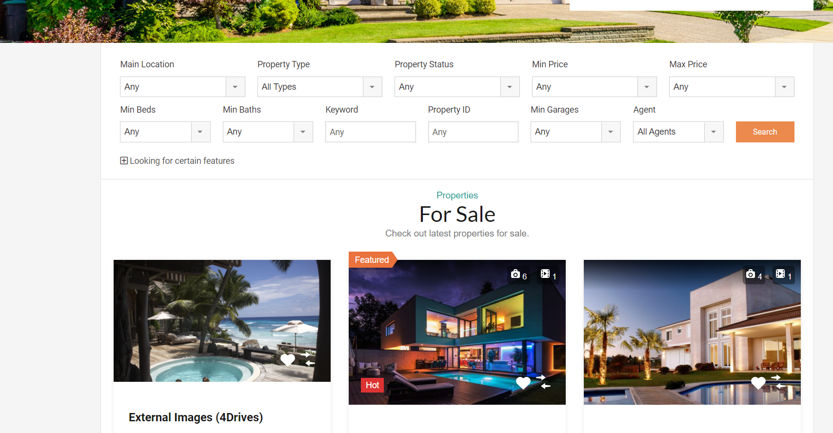 The 'Classic' design variation for Realhomes Pro real estate theme, working with External Images The 'Classic' design variation for Realhomes Pro real estate theme, working with External Images