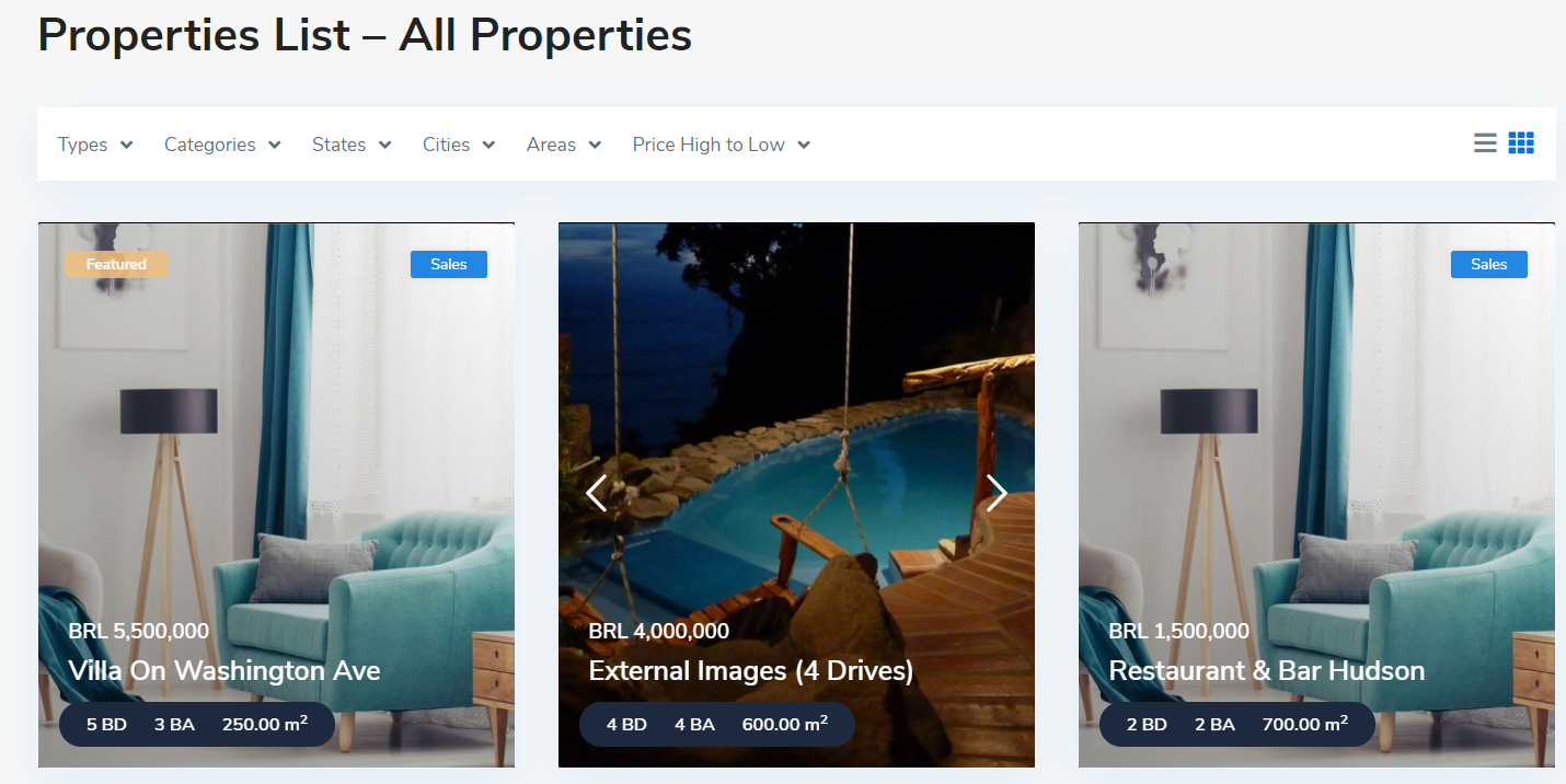 The 'Unit type' 5 with External Images on the WP Residence theme The 'Unit type' 5 with External Images on the WP Residence theme