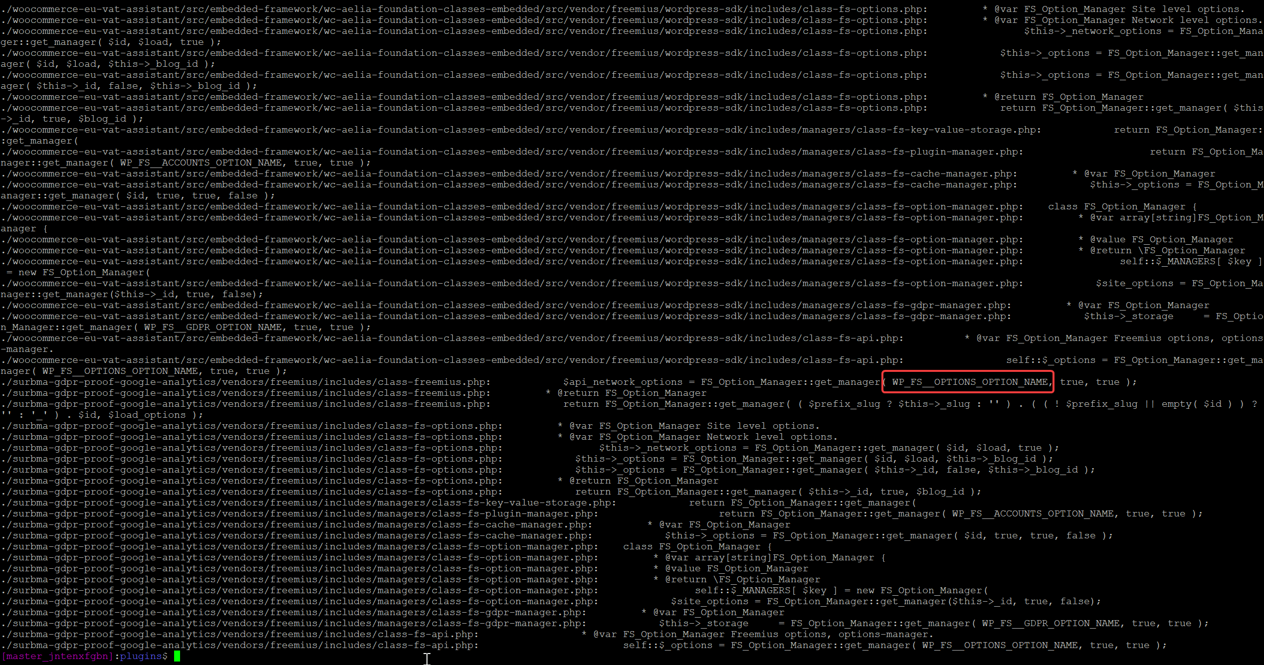 Freemius folder inside Product Customer List plugin calling home with installation info.