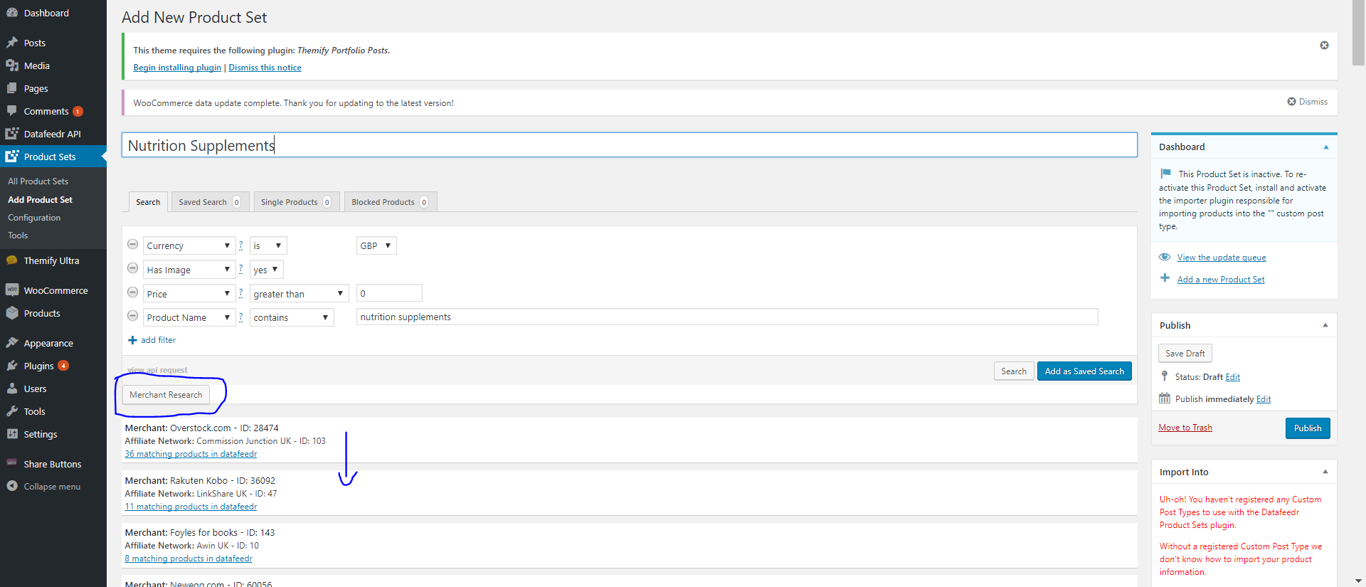 datafeedr merchant